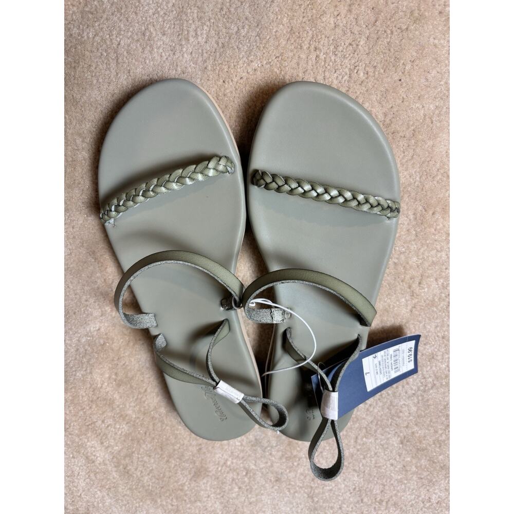 Universal Thread Women’s Tommie Triple Strap Sandals Green - Size 7